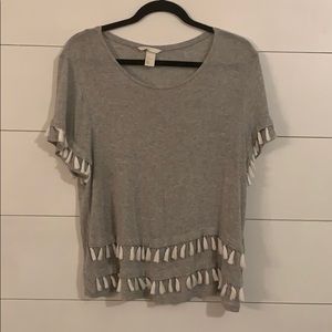 H&M tassel shirt